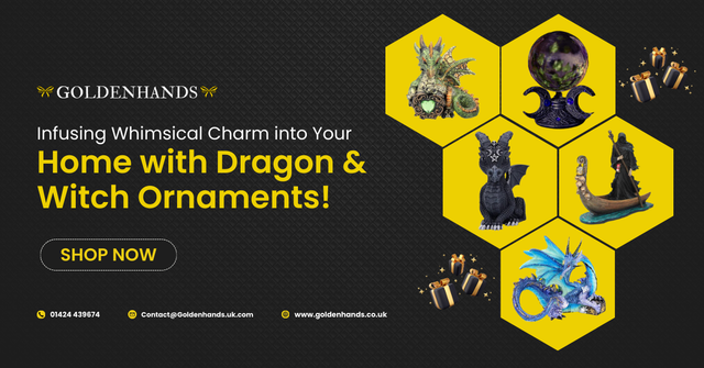 Infusing Whimsical Charm into Your Home with Dragon and Witch Ornaments!