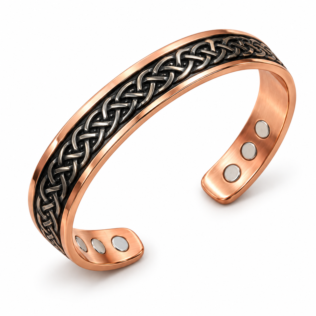 Pure Copper Magnetic Celtic Bracelet - 6 Magnets