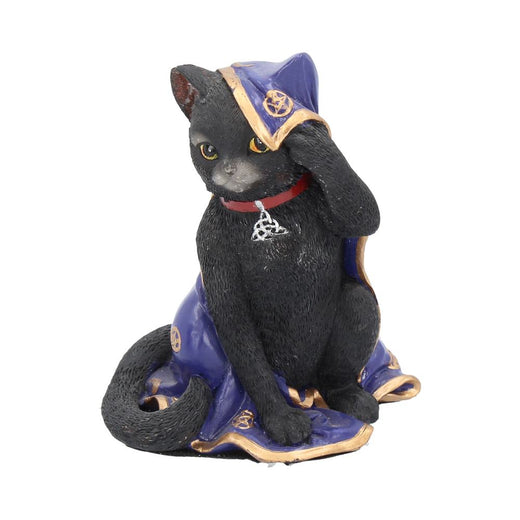 Jinx Witches Cat Figurine Wrapped In An Altar Cloth