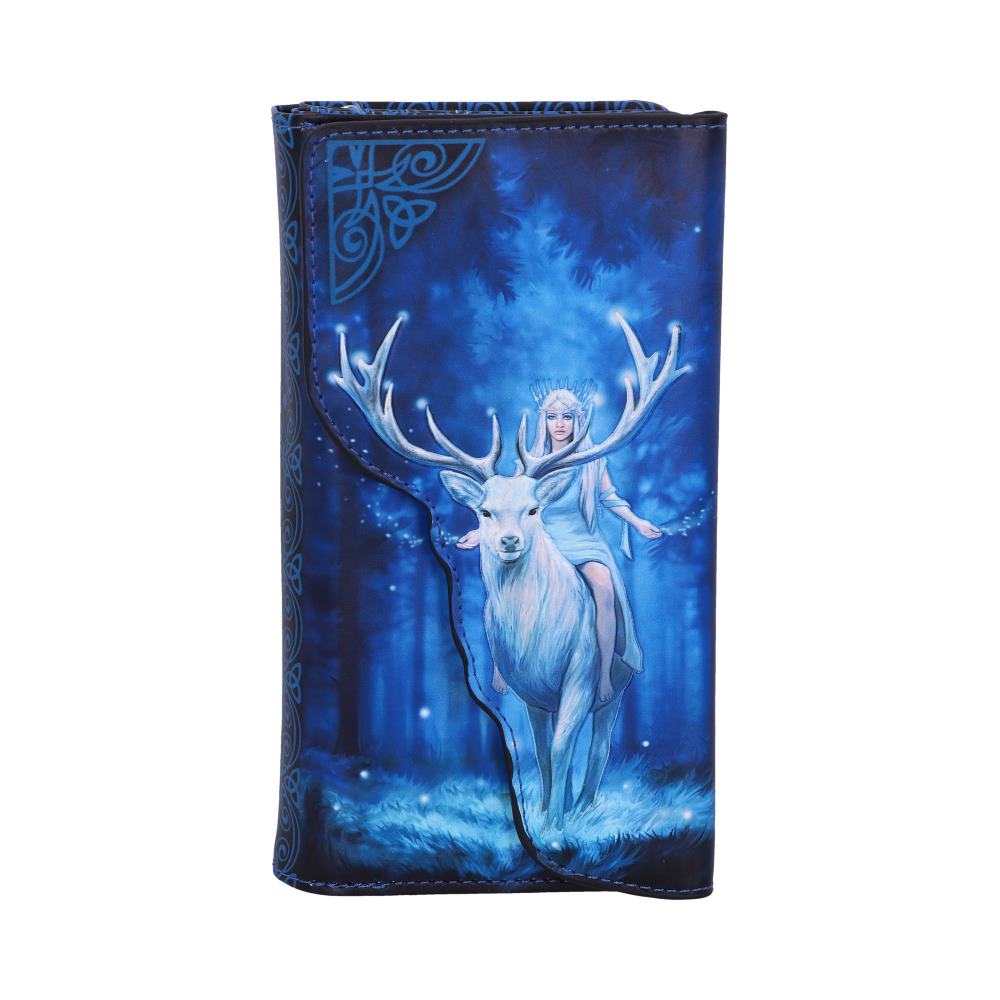 Fantasy Forest Elven Queen and Stag Embossed Purse By Anne Stokes