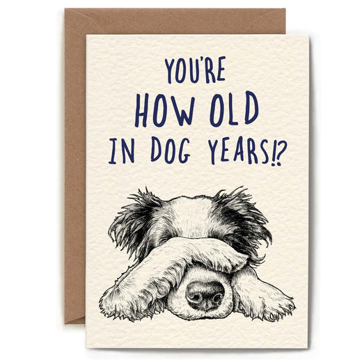 Bewilderbeest Ltd Greeting Card Dog Years Card B05-01