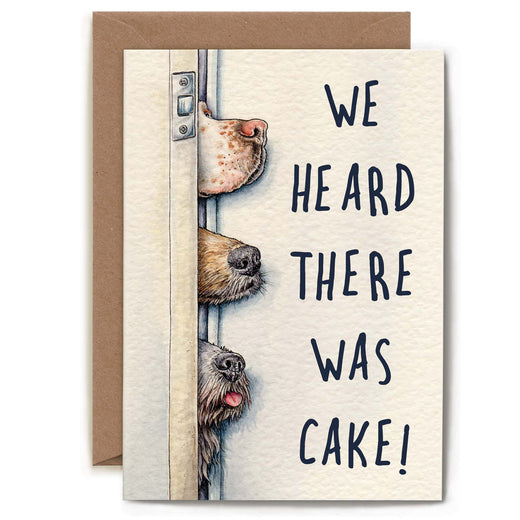Bewilderbeest Ltd Greeting Card Heard There Was Cake Card B06-01