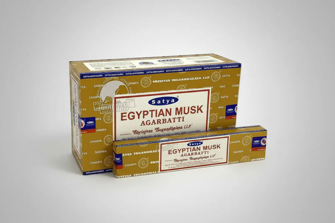 Crystal Magick Incense Sticks Egyptian Musk Incense Sticks by Satya - 15g 1420