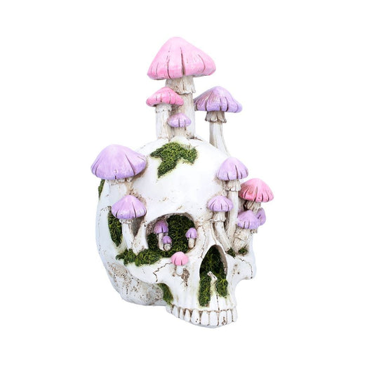 Sporebound Skull Mushroom Figurine