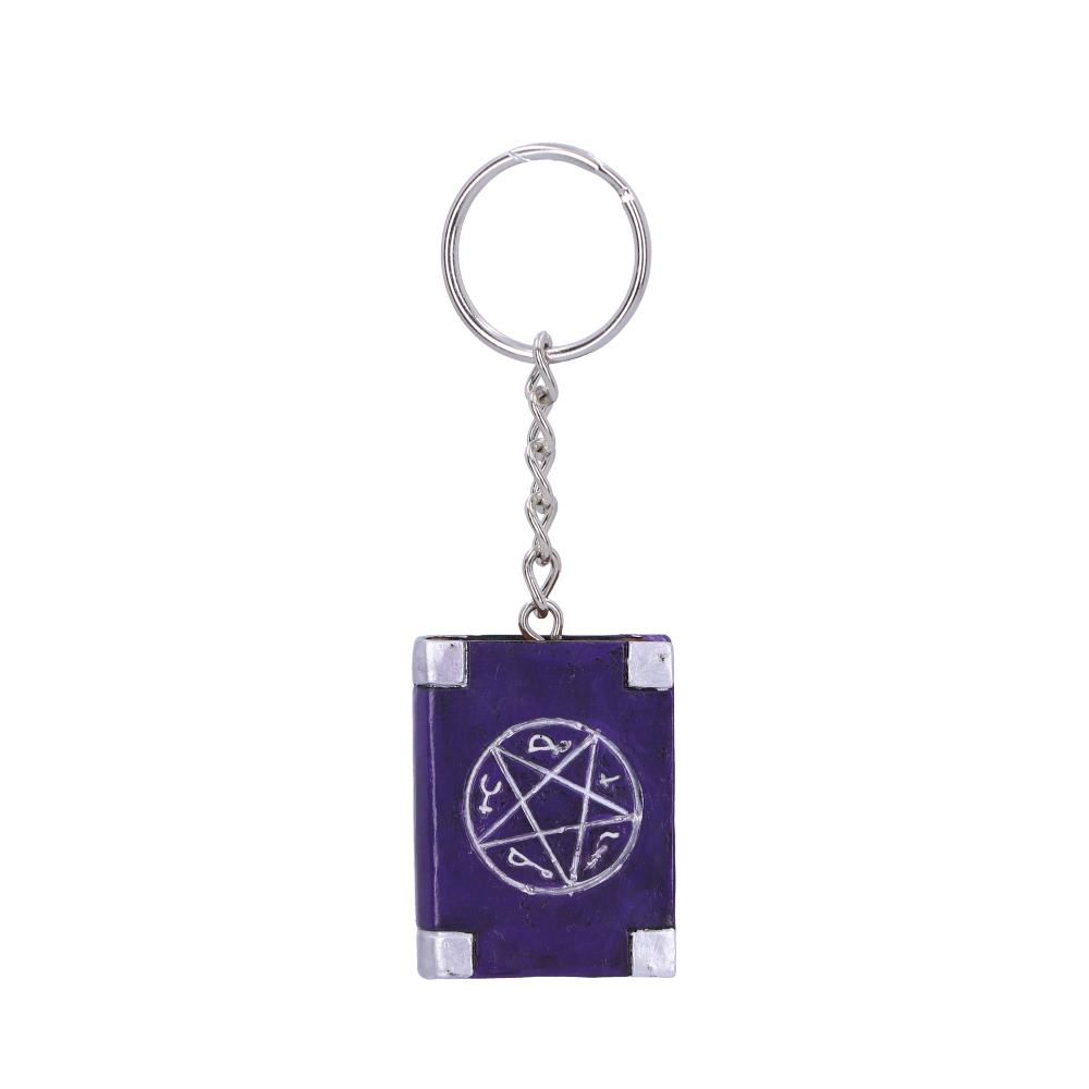 Witches Grimoire Book of Spells Keyring