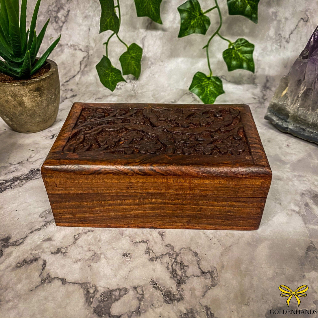 Verma Enterprises Trinket Box Floral Wooden Box CC-5187