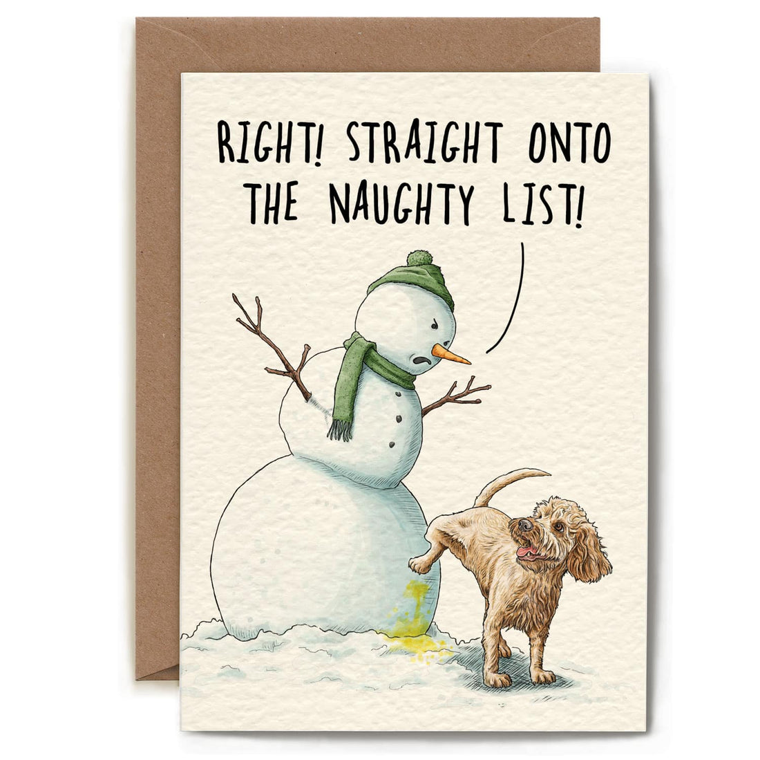 Snowman List Card