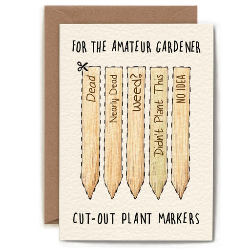 Bewilderbeest Ltd Greeting Card Amateur Gardener Card ED21