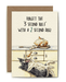 Bewilderbeest Ltd Greeting Card Five Second Rule Card D15
