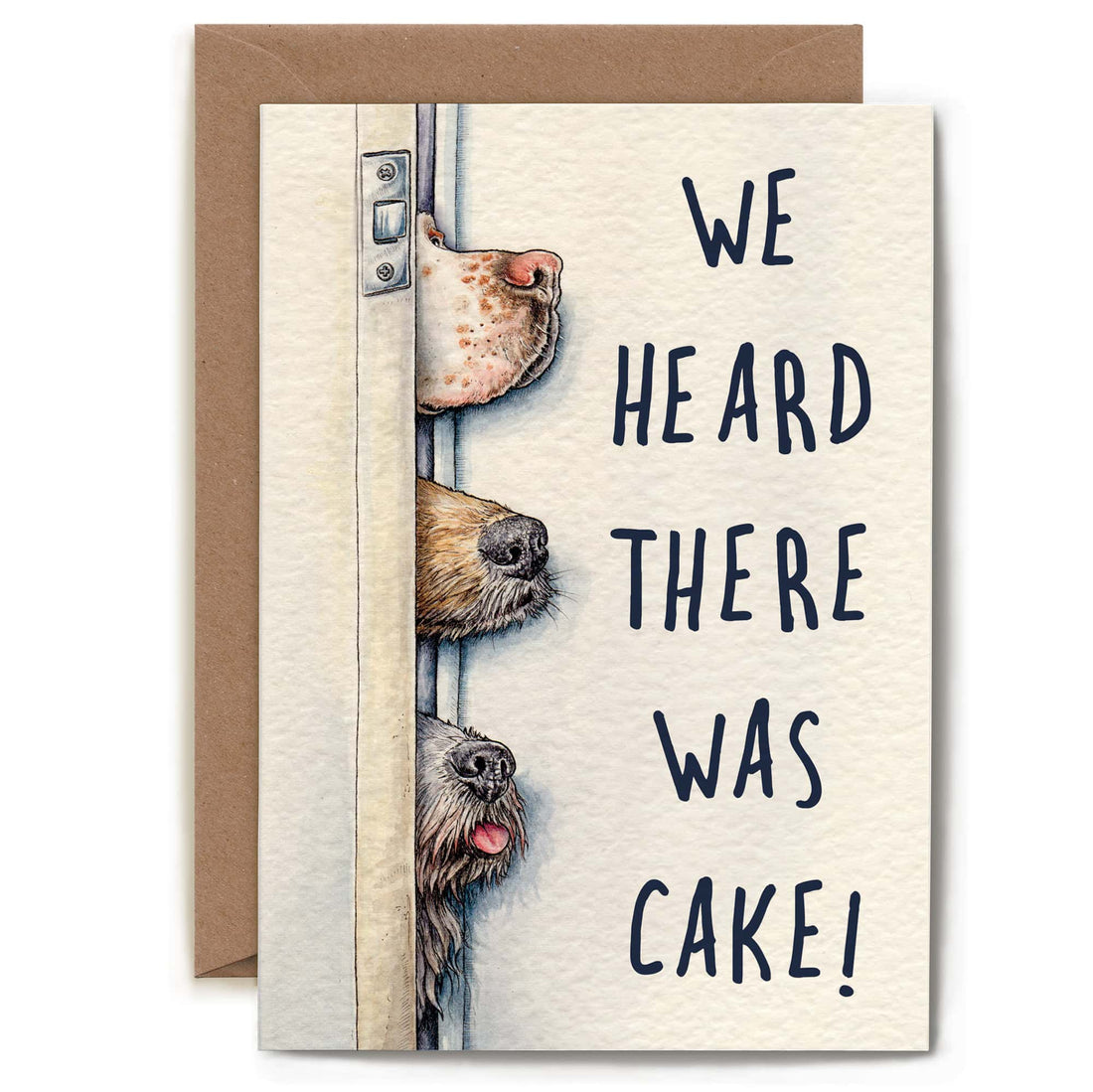 Bewilderbeest Ltd Greeting Card Heard There Was Cake Card B06-01