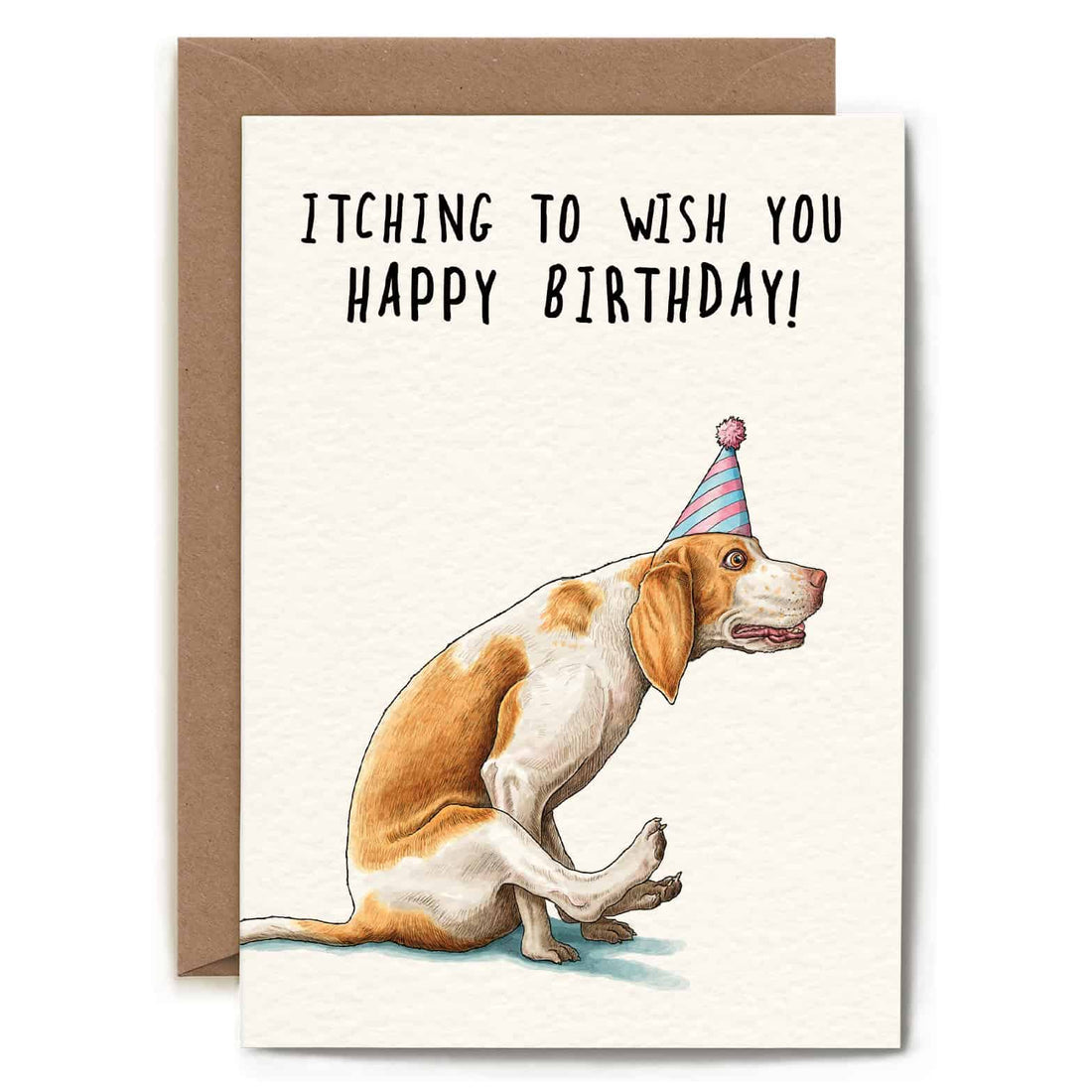 Bewilderbeest Ltd Greeting Card Itching Birthday Card B29-01