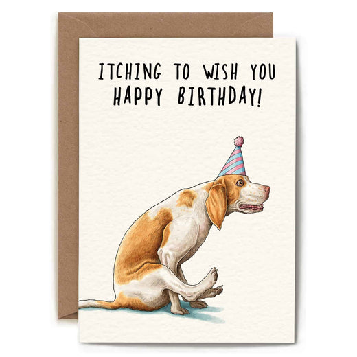 Bewilderbeest Ltd Greeting Card Itching Birthday Card B29-01