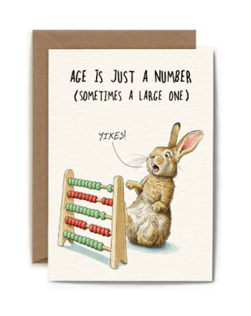 Bewilderbeest Ltd Greeting Card Just A Number B30-01