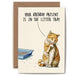 Bewilderbeest Ltd Greeting Card Litter Tray Present Card B37