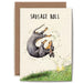 Bewilderbeest Ltd Greeting Card Sausage Roll Card D08-01