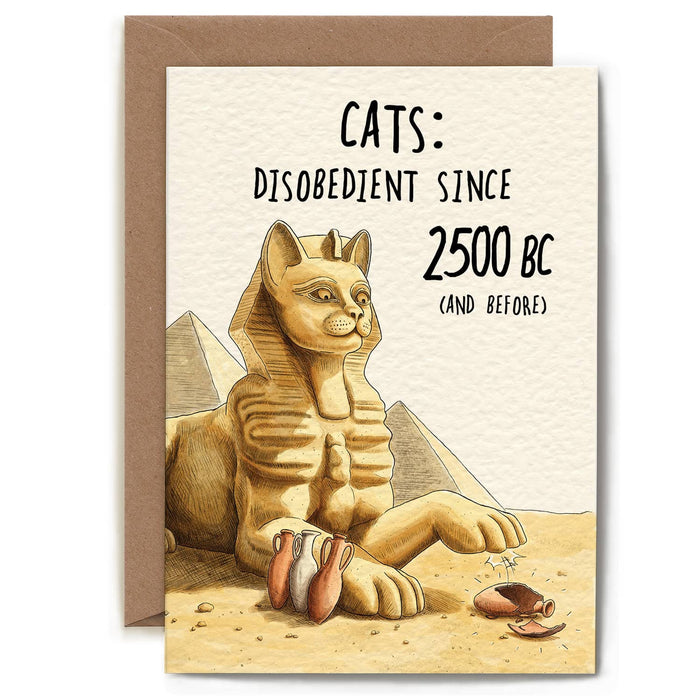 Bewilderbeest Ltd Greeting Card Sphinx Card CT09
