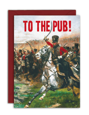 Bewilderbeest Ltd Greeting Card To The Pub DA07-01