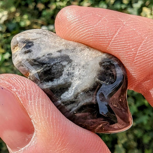 Crystal Classics Chert Black and Cream Gemstone