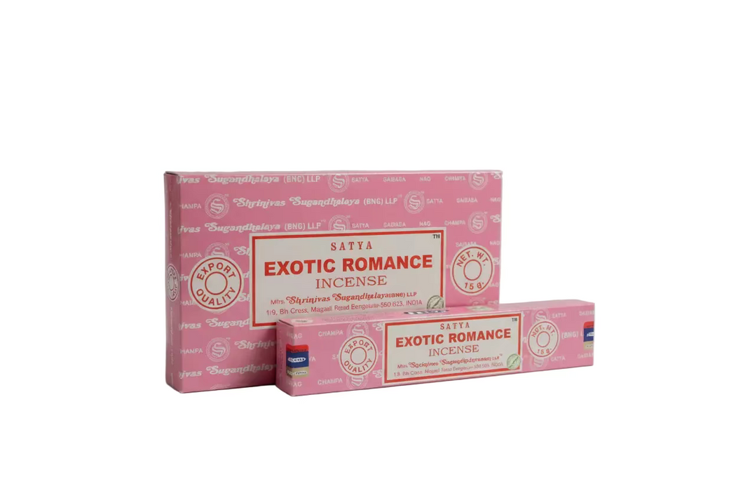Crystal Magick Incense Sticks Exotic Romance Incense Sticks by Satya - 15g INSA108