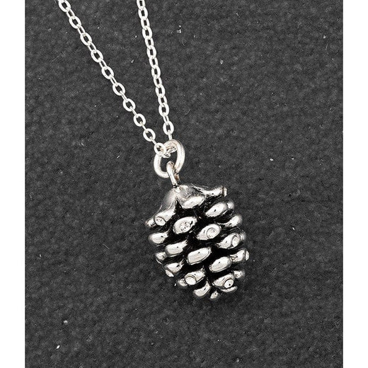Joe Davies Pine Cone Silver Plated Necklace 329312