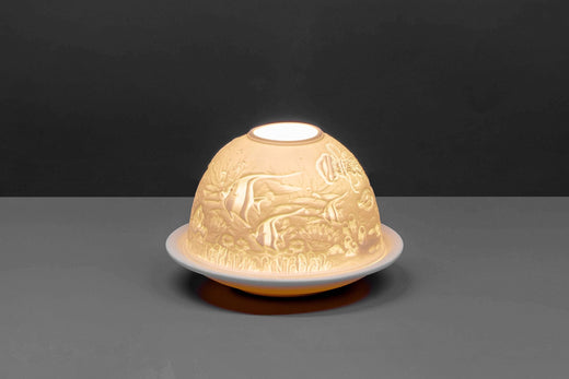 Aquarium Lithophane Dome Tealight Holder