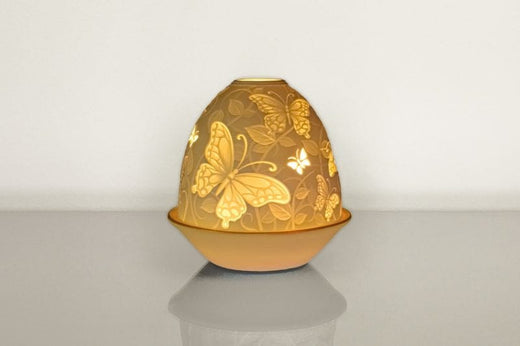 Light-Glow Butterflies Flora Lithophane dome LG009