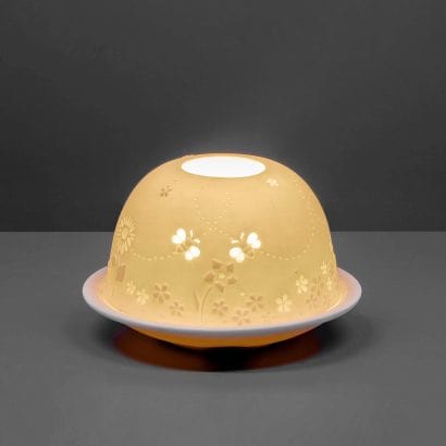 Busy Bees Lithophane dome Tealight Holder