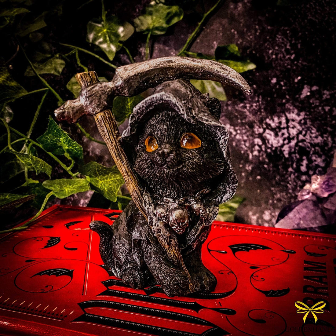 Nemesis Now Cat Figurine Amara Grim Reaper Feline Cat Figurine U5283S0