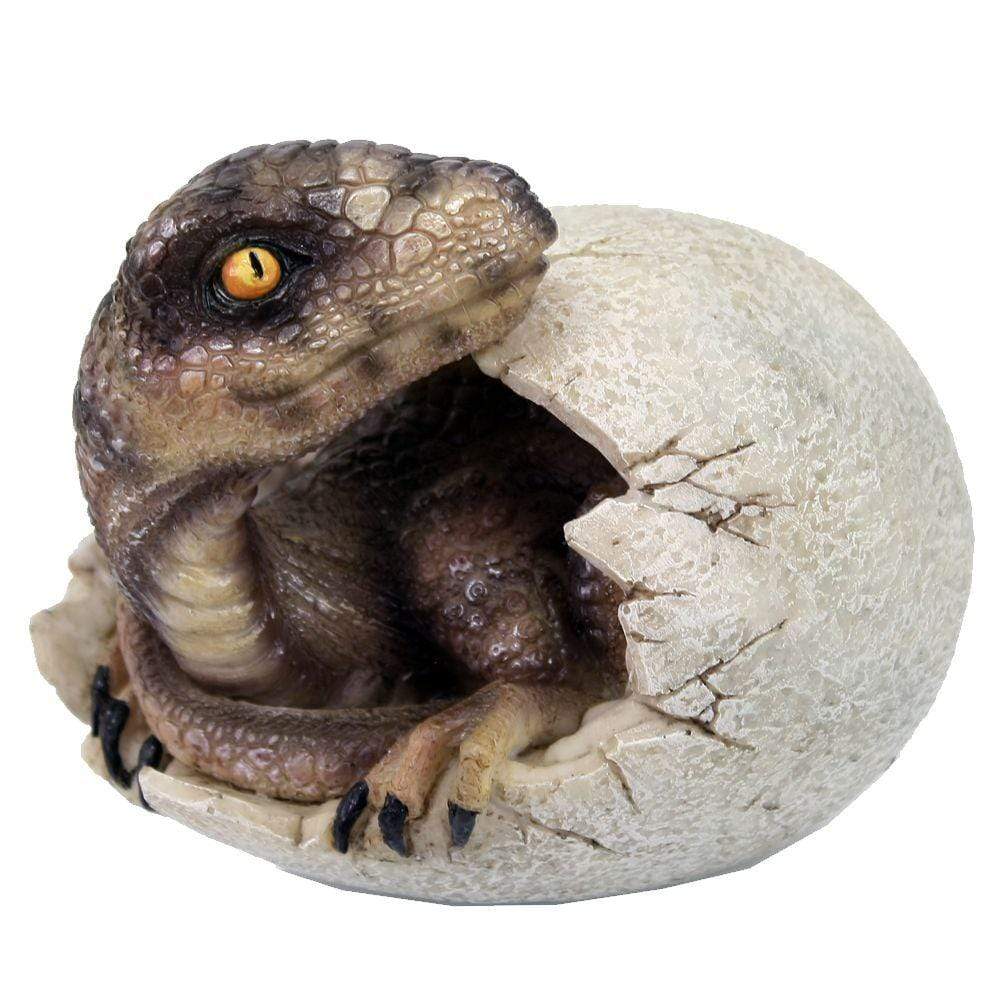 Raptors Dawn Dinosaur In Egg Figurine