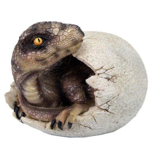Raptors Dawn Dinosaur In Egg Figurine
