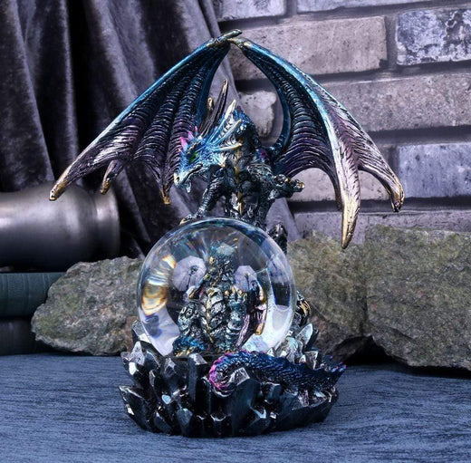 Nemesis Now Dragon Figurine Azul Oracle Blue Dragon Fortune Seer Figurine U4501N9