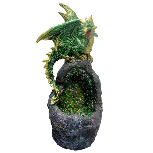 Nemesis Now Dragon Figurine Emerald Crystal Guard U4561N9