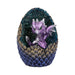 Nemesis Now Dragon Figurine Geode Home Purple Glittering Hatchling and Egg Figurine U5001R0