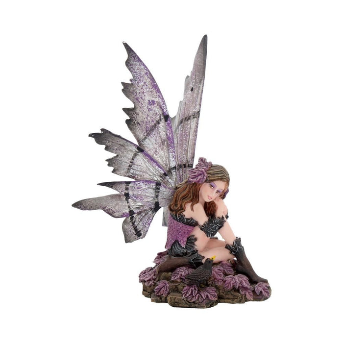 Nemesis Now Fairy Figurine Heather Dark Fairy and Raven Figurine NEM3209