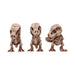NEMESIS NOW Figurines Small (Under 15cm) 3 Wise Tyrannosaurus Rex Skeletons Nemesis B6974A25