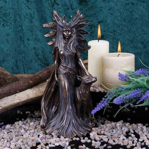 Hecate Bronze Figurine by Marc Potts Greek Goddess Ornament