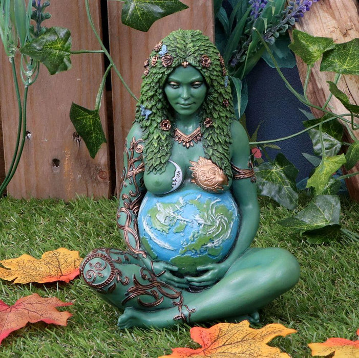 Nemesis Now Ornament Mother Earth Art Figurine Small Ethereal Gaia Painted Art Statue E5242S0