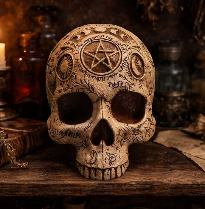 NEMESIS NOW Skull Ornament Apothecary Skull Figurine B7537B26