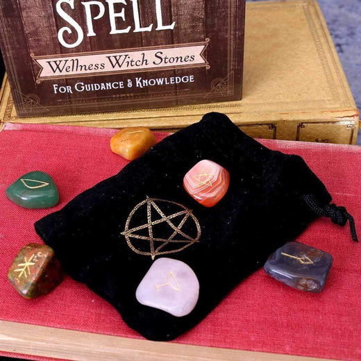 Salem's Spell Kit Set of Six Witches Wellness Stones in Decorative Box