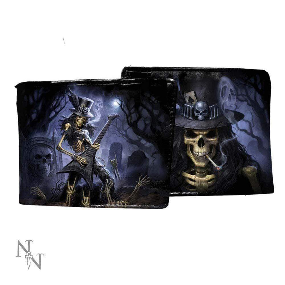 Play Dead Smoking Guitar Wallet Black 11cm Nemesis Now James Ryman