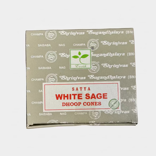 Something DIfferent Wholesale Incense Cones White Sage Dhoop Cones by Satya IN19WS