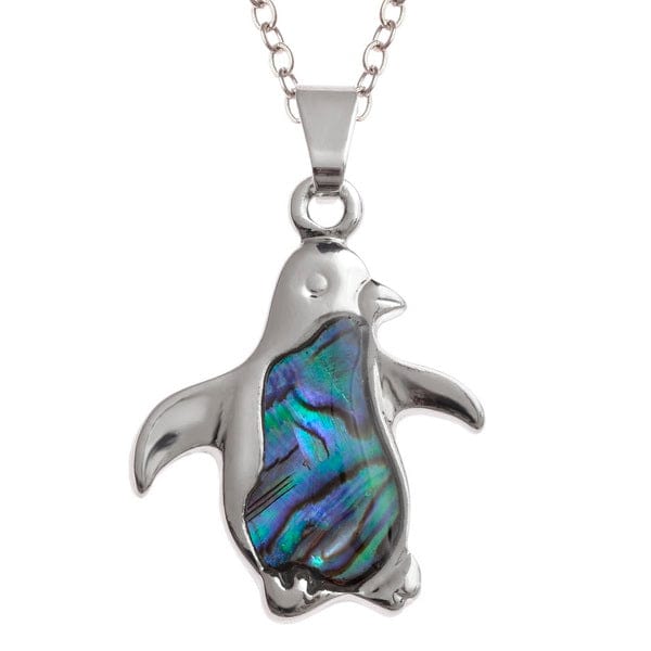 Paua Shell Penguin Necklace