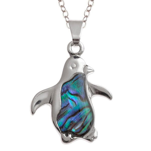 Paua Shell Penguin Necklace