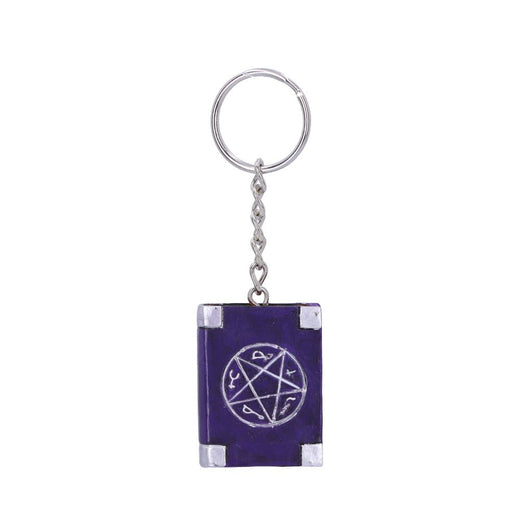 Witches Grimoire Book of Spells Keyring
