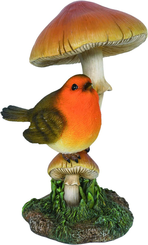 Vivid Arts Robin On Toadstool BG-RB03-F
