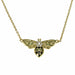 Zilver Designs Silver Jewellery Bee with 18 Karat Gold Plate Detail over Solid 925 Sterling Silver Necklace SN4356