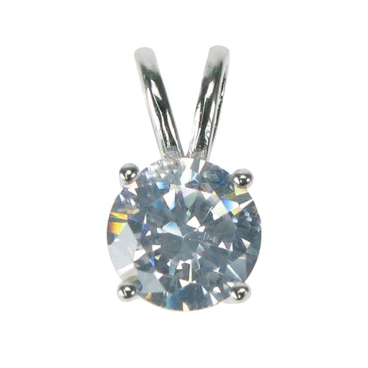 Cubic Zirconia Solitaire Pendant