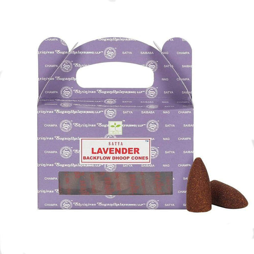 Lavender Backflow Dhoop Cones by Satya