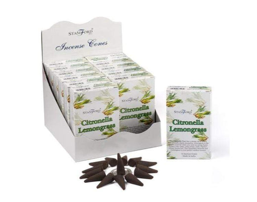 Citronella & Lemongrass Incense Cones By Stamford
