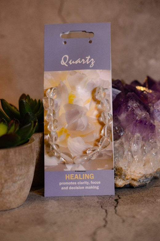 Crystal Classics Crystal Healing Jewellery Quartz Beaded Gemstone Bracelet for Healing NG12